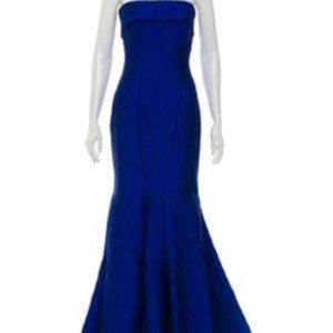 CH CAROLINA HERRERA Strapless Jacquard Gown